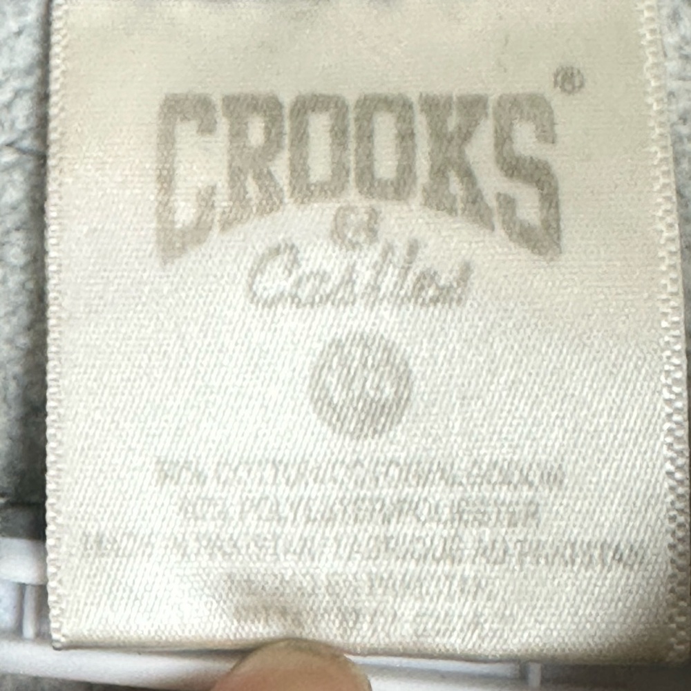 Crooks & Castles Hoodie Gray Graphic Pullover Size L Streetwear - Picture 5 of 6